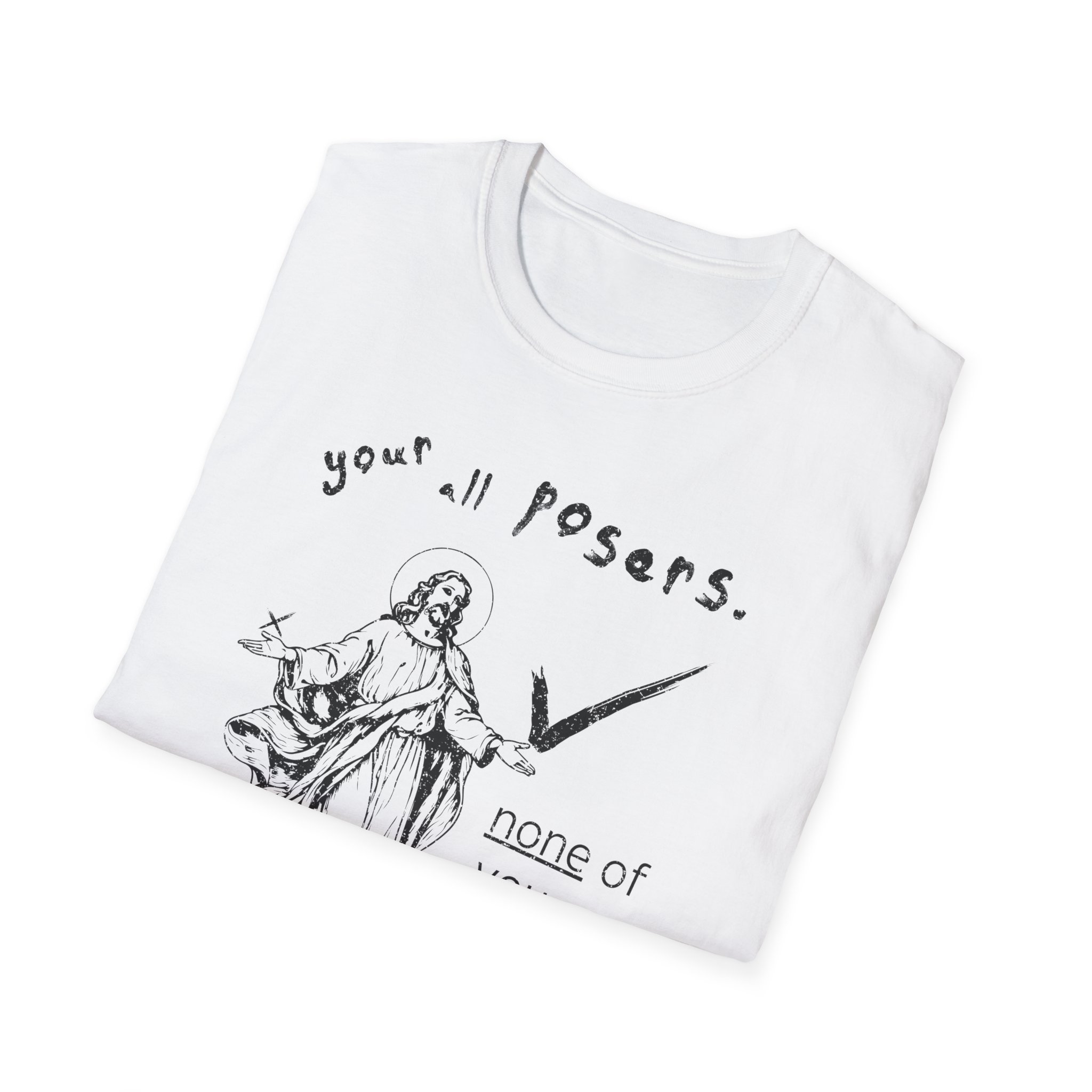 Punk Jesus Calling Out Posers Shirt - Image 8