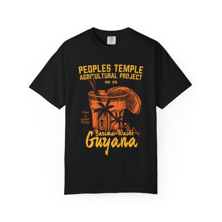 Alternative view of Jim Jones Jonestown Tourism Shirt (Tropical Dark Humor)