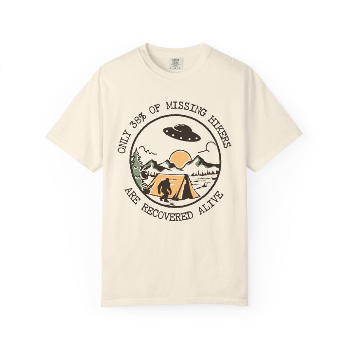 "Only 38% of Missing Hikers Are Recovered Alive" Hiking Shirt - Image 6