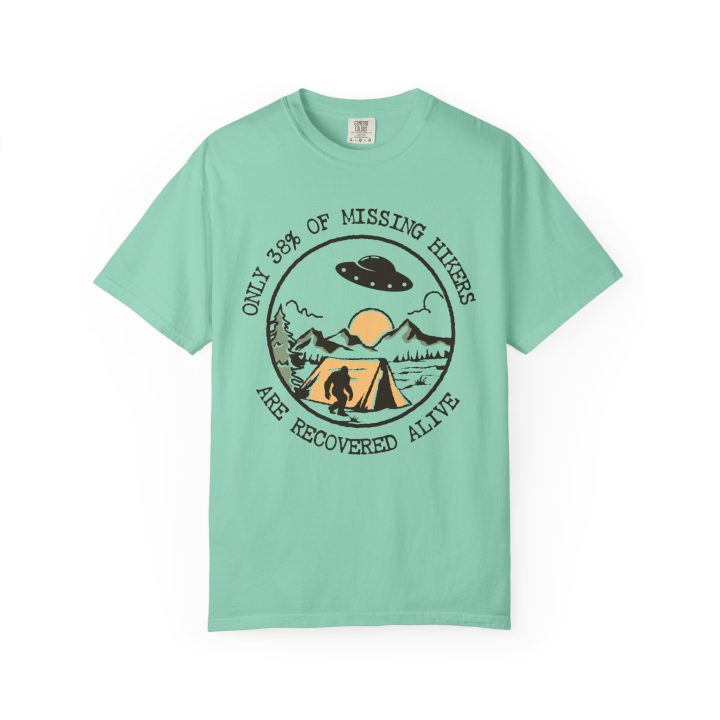 "Only 38% of Missing Hikers Are Recovered Alive" Hiking Shirt - Image 8