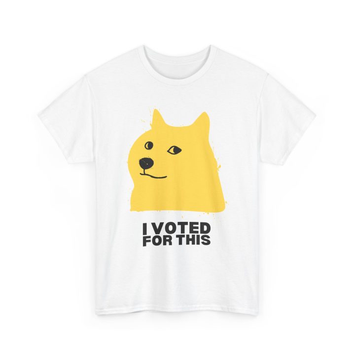 "I Voted For This," Shiba Inu Doge Shirt - Image 3