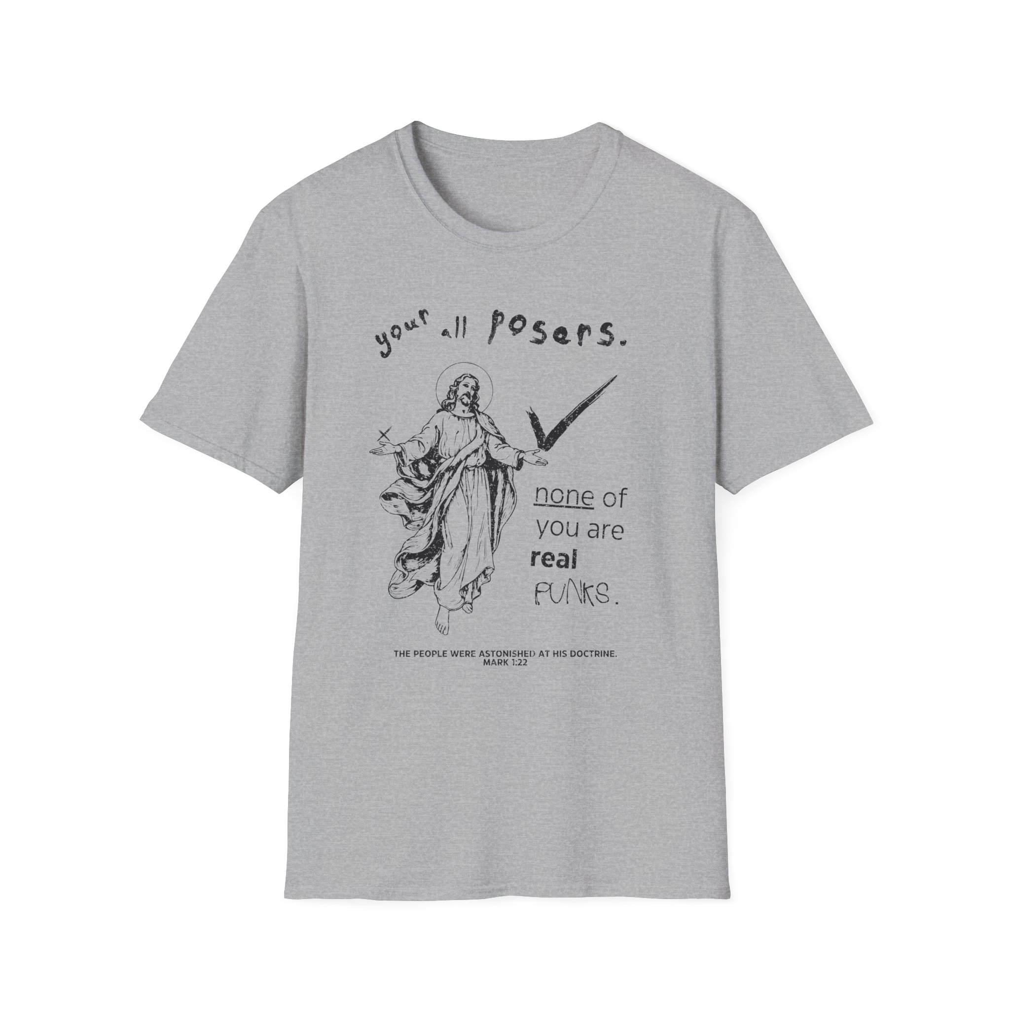 Punk Jesus Calling Out Posers Shirt - Image 6