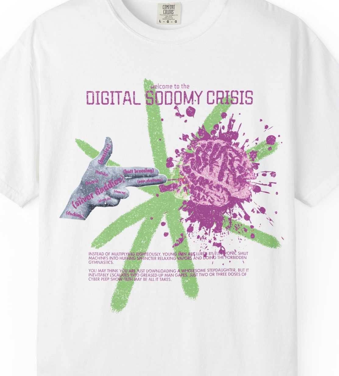 Digital Sodomy Crisis Anti-Porn Activism Shirt