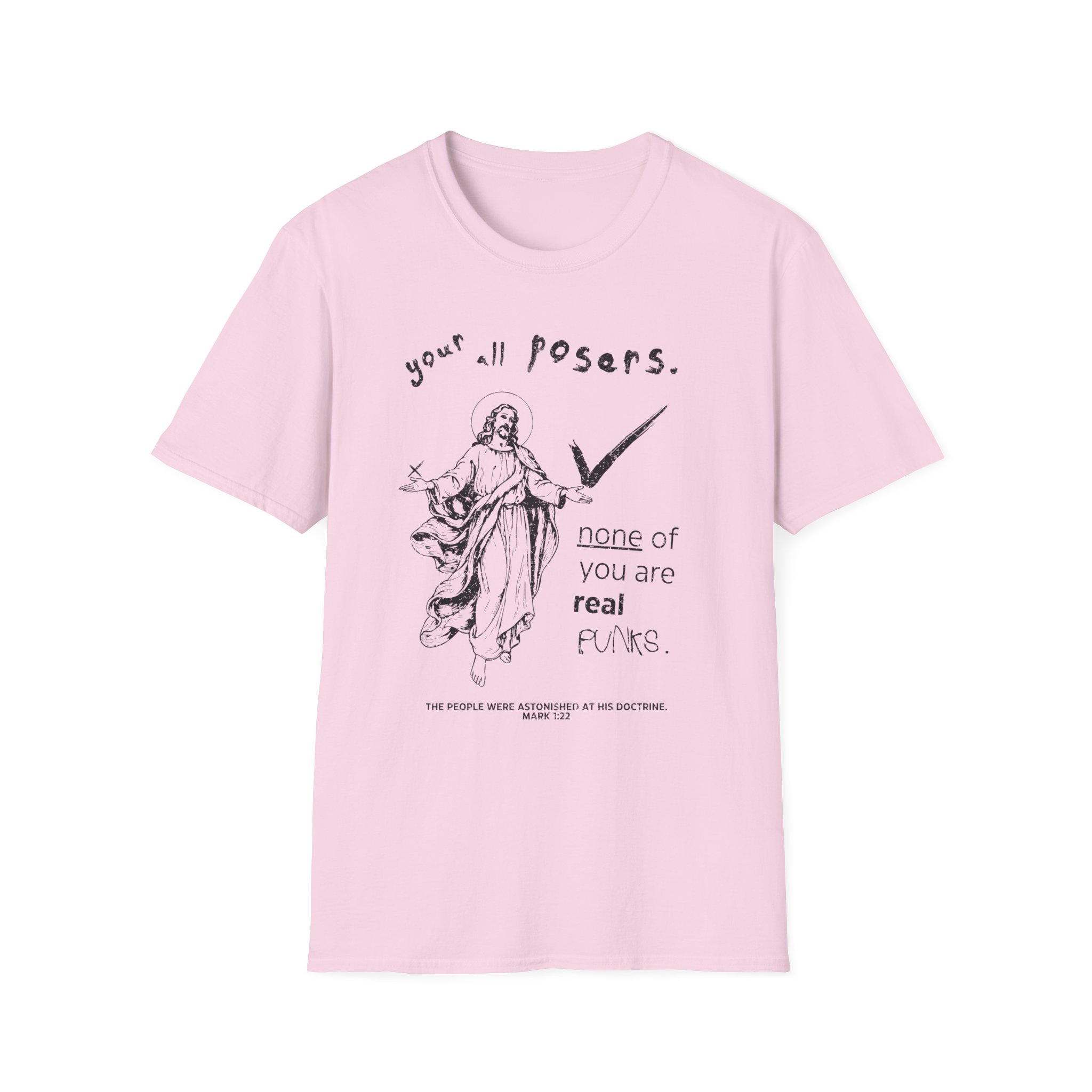 Punk Jesus Calling Out Posers Shirt - Image 5