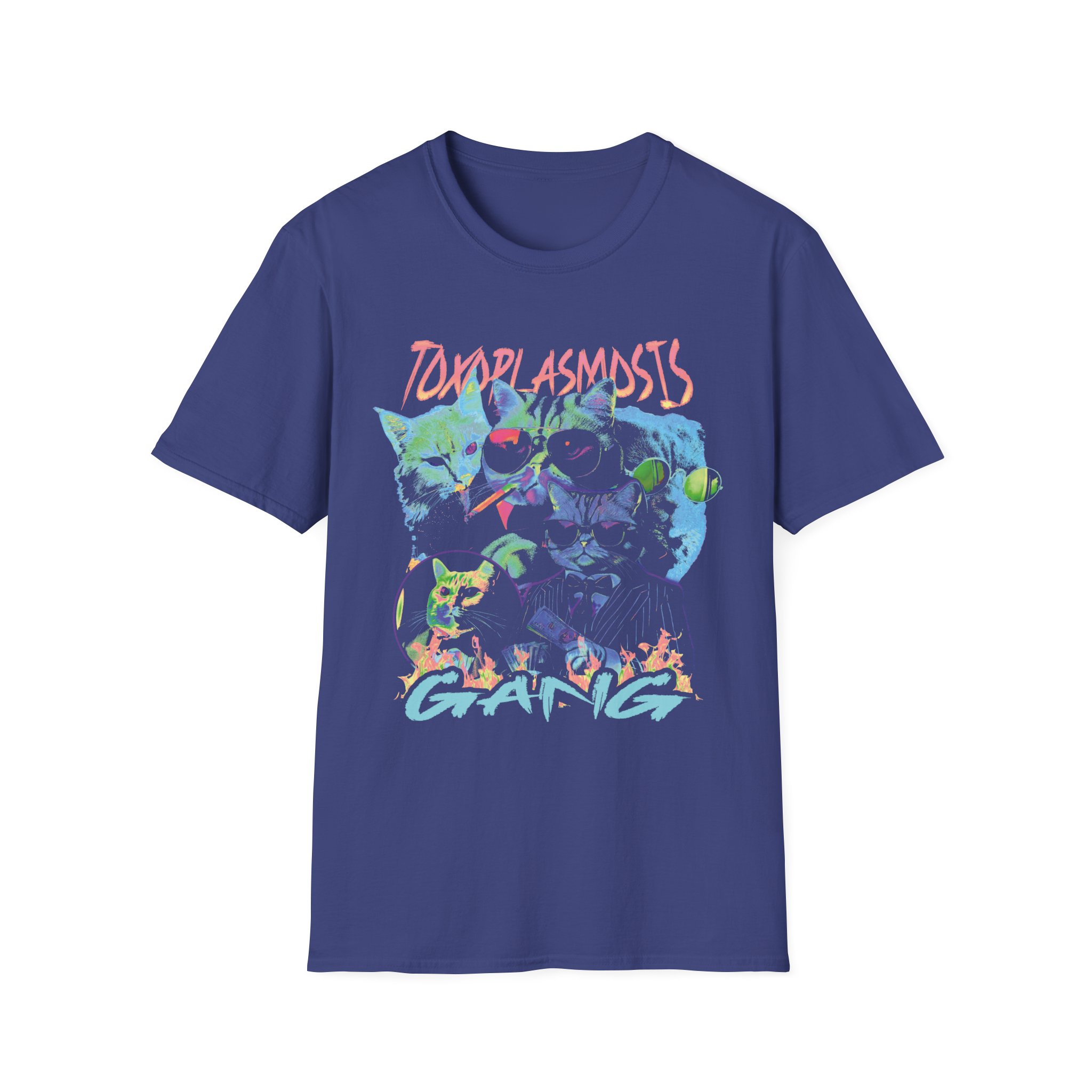 "Toxoplasmosis Gang" Psychedelic Cat Shirt - Image 3