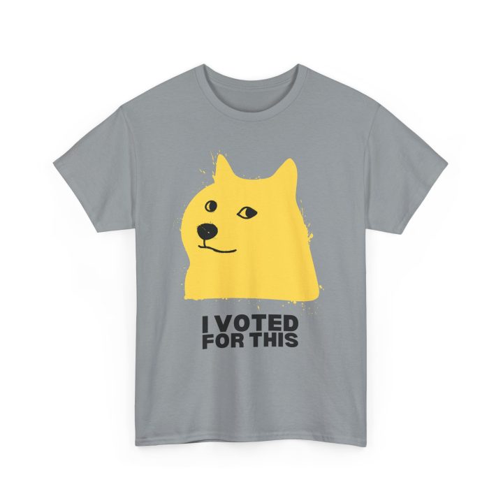 "I Voted For This," Shiba Inu Doge Shirt - Image 8