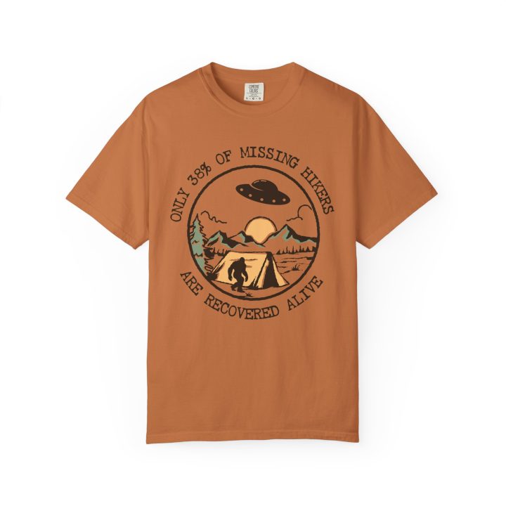 "Only 38% of Missing Hikers Are Recovered Alive" Hiking Shirt - Image 4