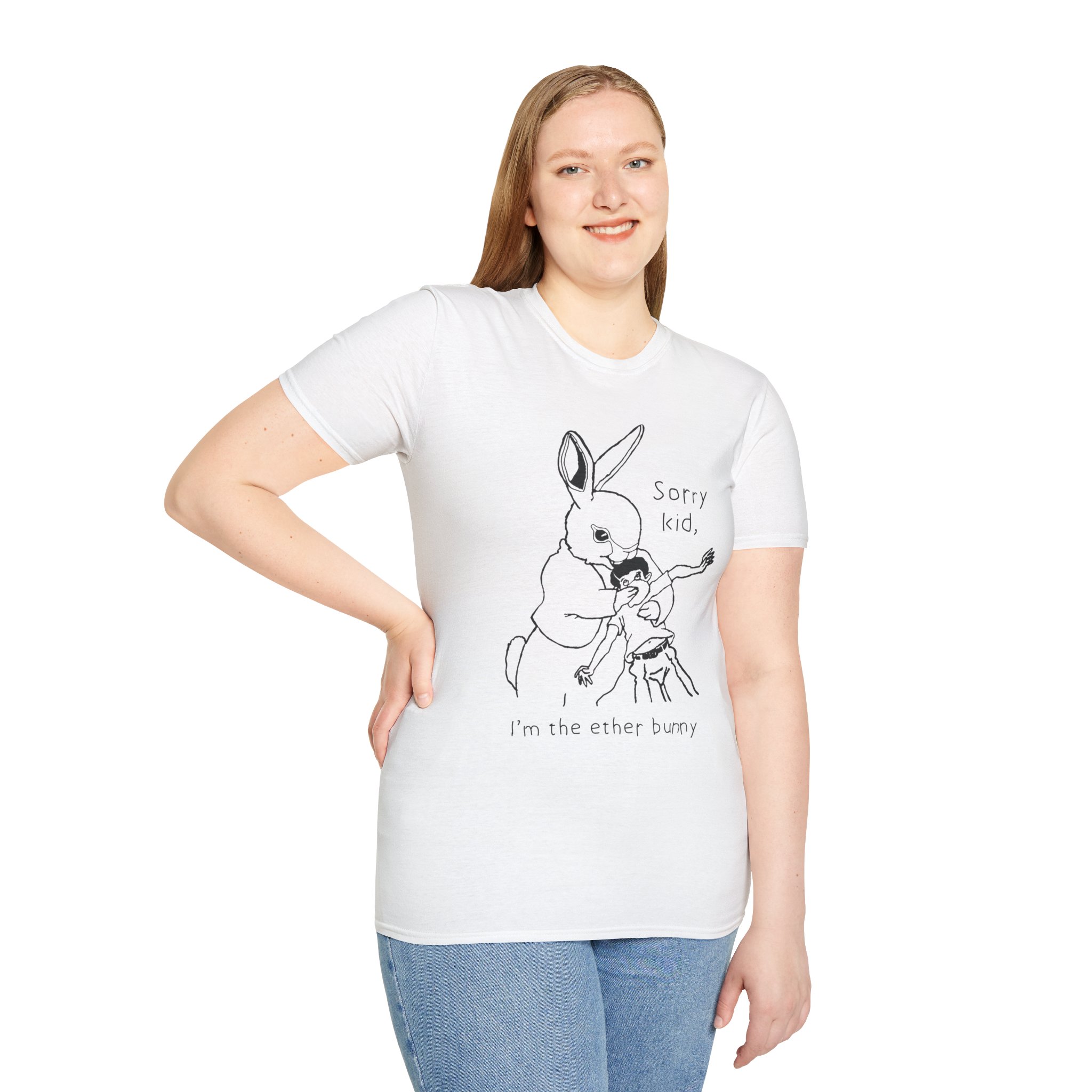 "Sorry Kid, I'm The Ether Bunny" Shirt - Image 11