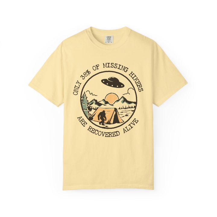 "Only 38% of Missing Hikers Are Recovered Alive" Hiking Shirt - Image 3