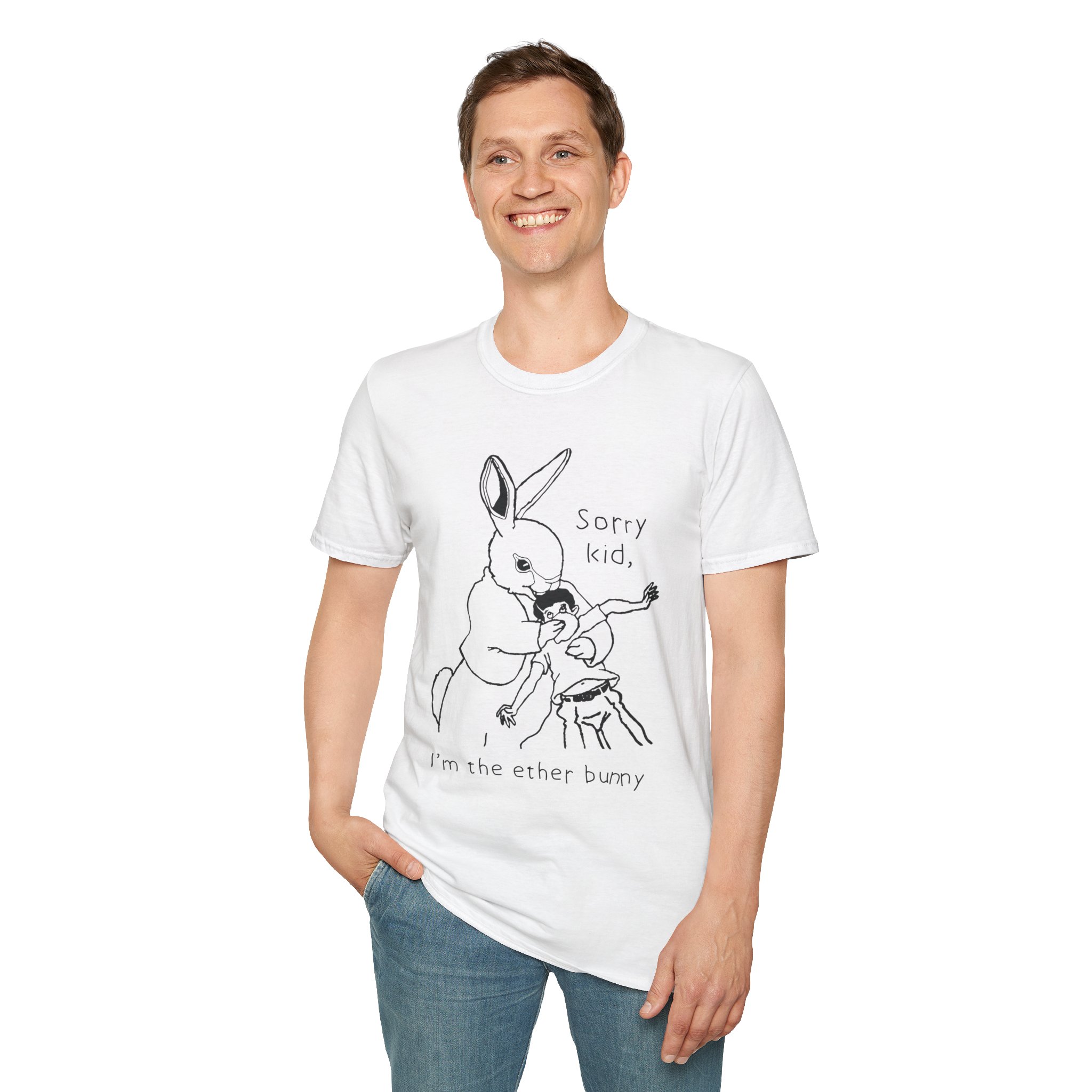 "Sorry Kid, I'm The Ether Bunny" Shirt - Image 12