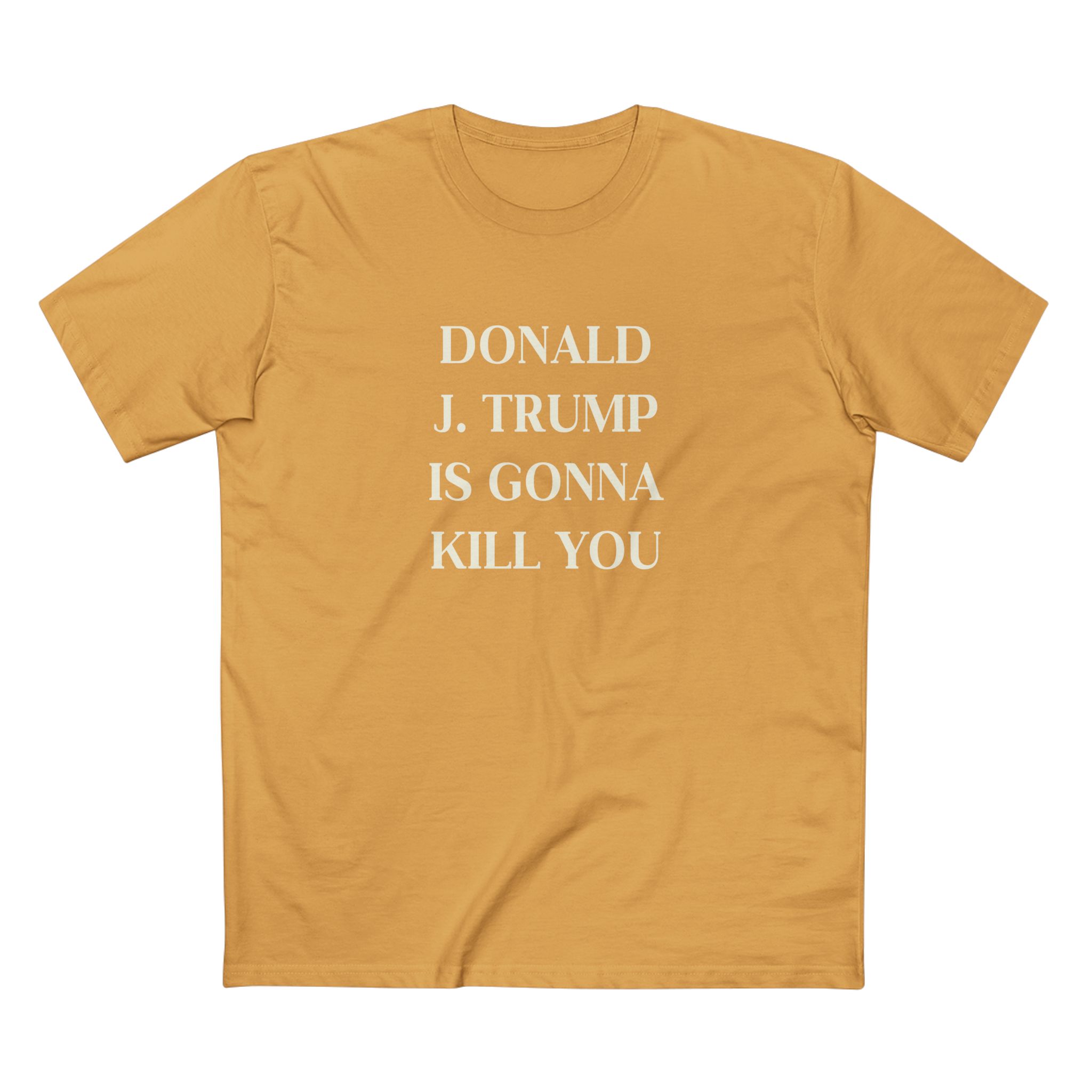 "Donald J. Trump Is Gonna Kill You" Jimmy Kimmel Shirt - Image 4