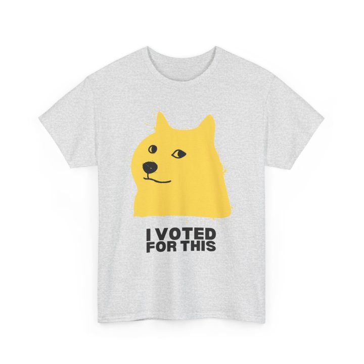 "I Voted For This," Shiba Inu Doge Shirt