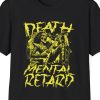 "Death Mental Retard" Shirt (Grunge Skeleton Death Metal Parody)