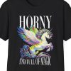 "Horny And Full Of Magic" Unicorn Shirt