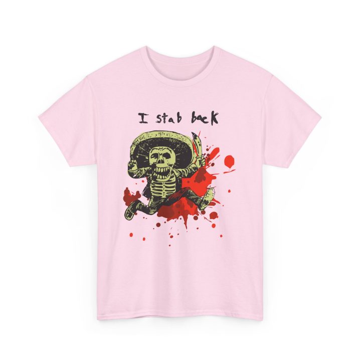 "I Stab Back," Knife Skeleton Shirt - Image 6