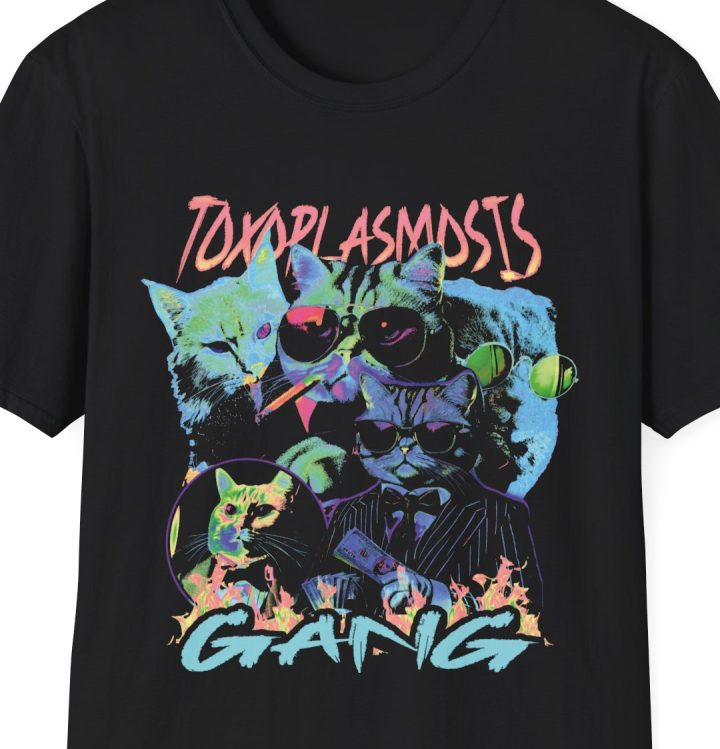 "Toxoplasmosis Gang" Psychedelic Cat Shirt