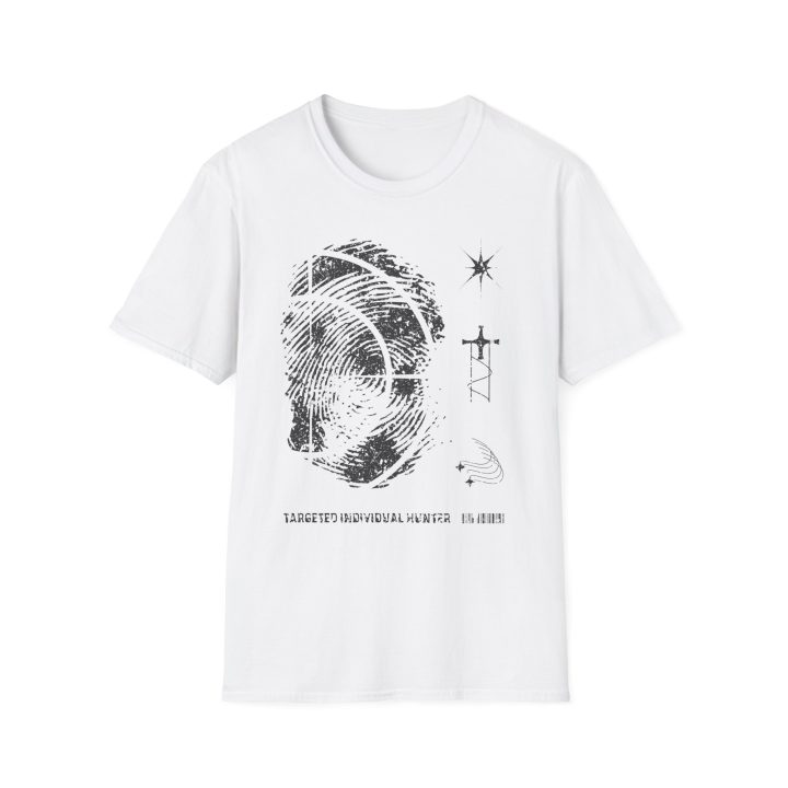 Alternative view of Targeted Individual Hunter Shirt (Gangstalking)