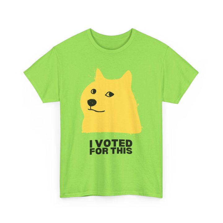 "I Voted For This," Shiba Inu Doge Shirt - Image 6