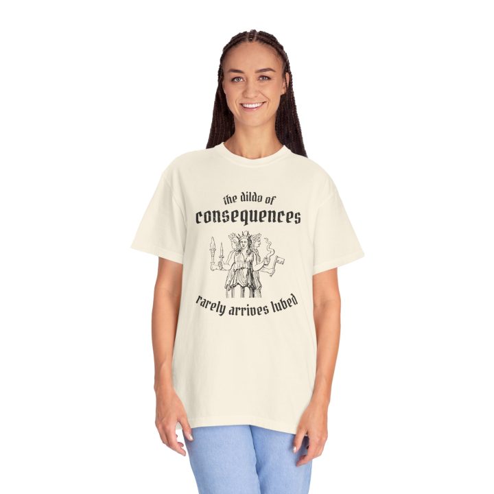 The Dildo Of Consequences Rarely Arrives Lubed Shirt - Image 11