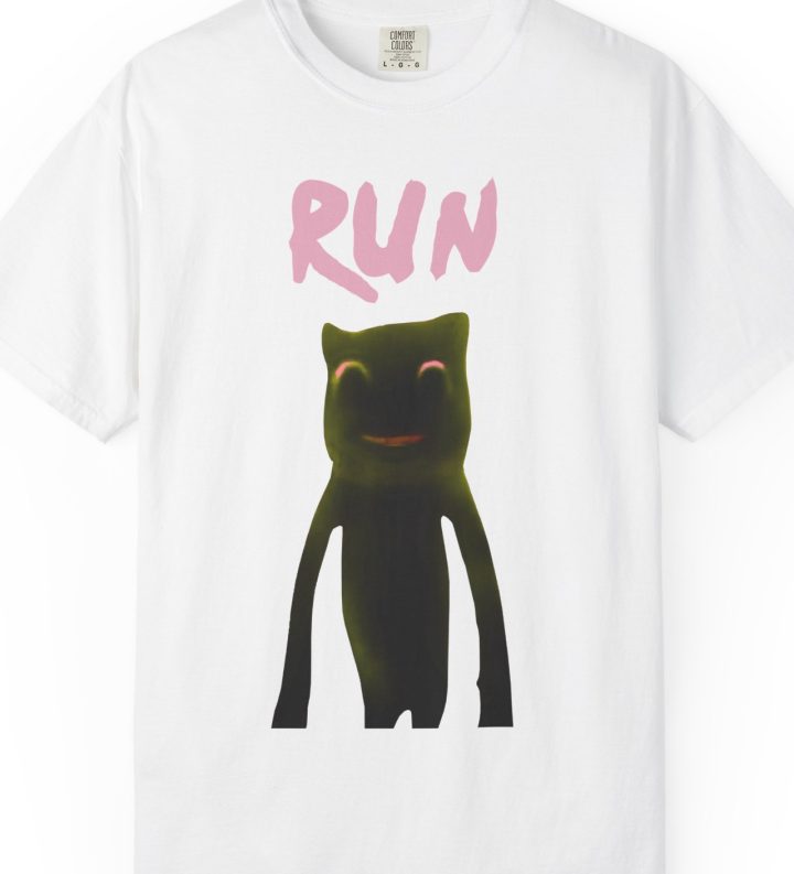 "Run" Scary Horror Cat Shirt
