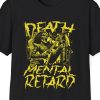 "Death Mental Retard" Shirt (Grunge Skeleton Death Metal Parody)