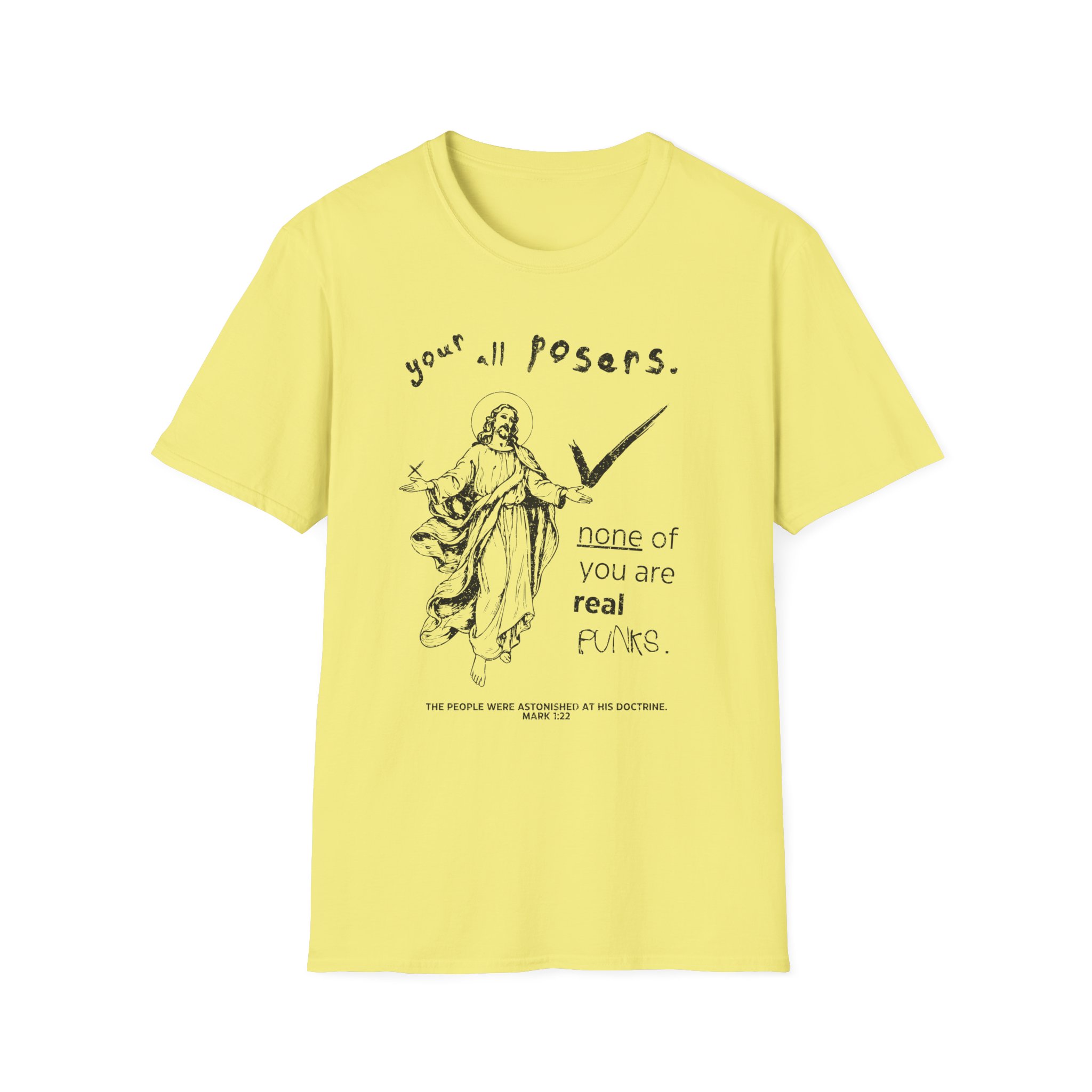 Punk Jesus Calling Out Posers Shirt - Image 3