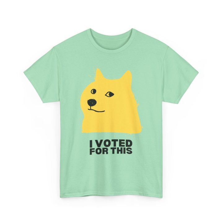 "I Voted For This," Shiba Inu Doge Shirt - Image 4