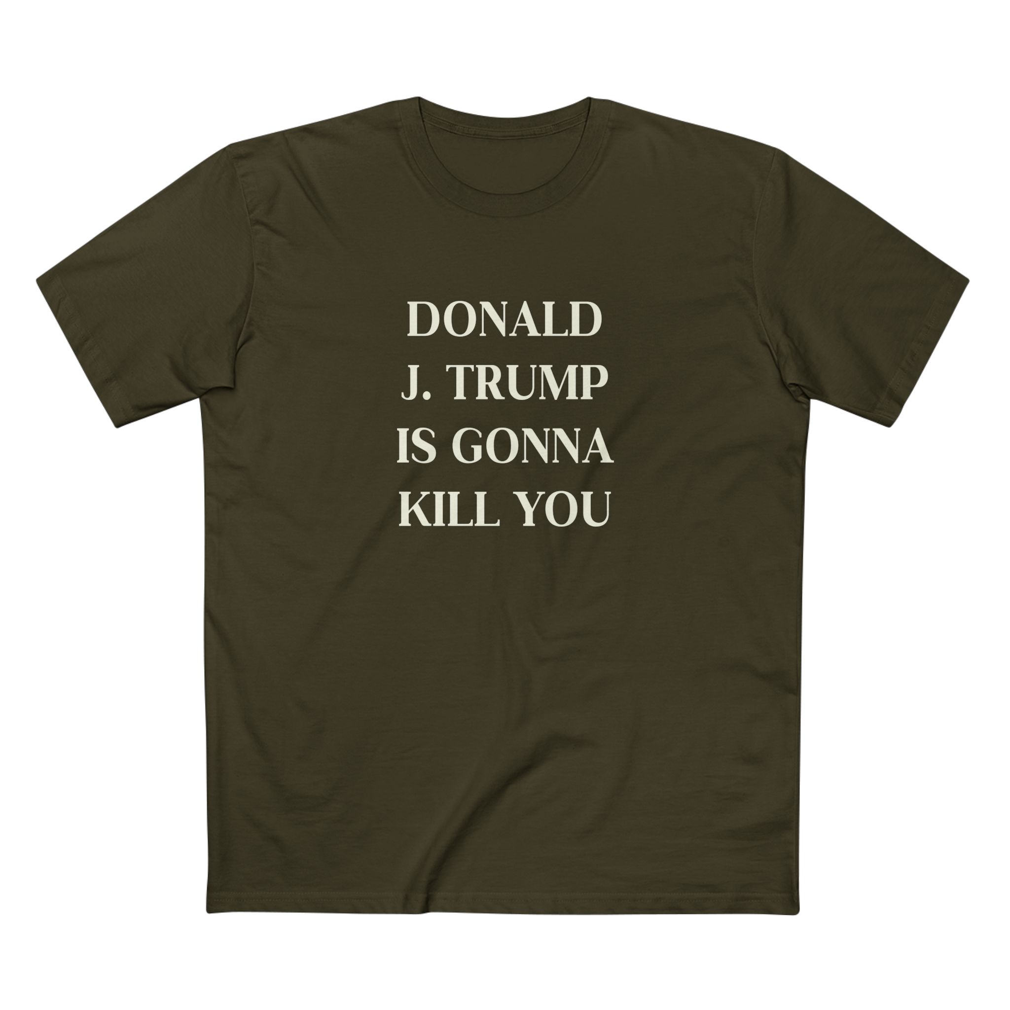 "Donald J. Trump Is Gonna Kill You" Jimmy Kimmel Shirt - Image 5
