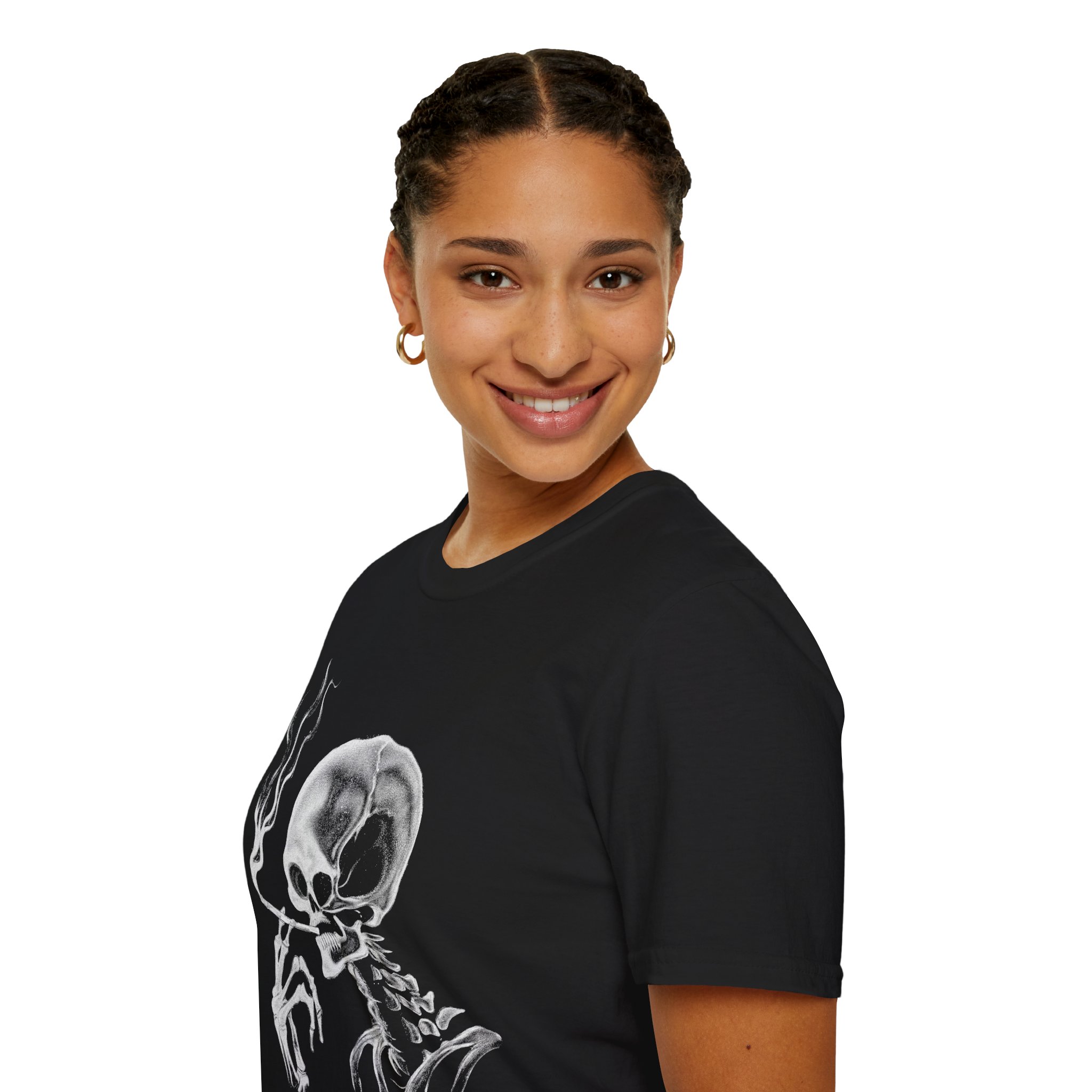 "It Just Is What It Is" Shirt (Retarded Smoking Skeleton) - Image 8